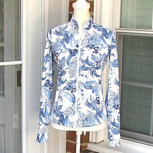 Tommy Bahama Golf & Tennis full zip jacket with pockets XS UPF 50 thumbholes